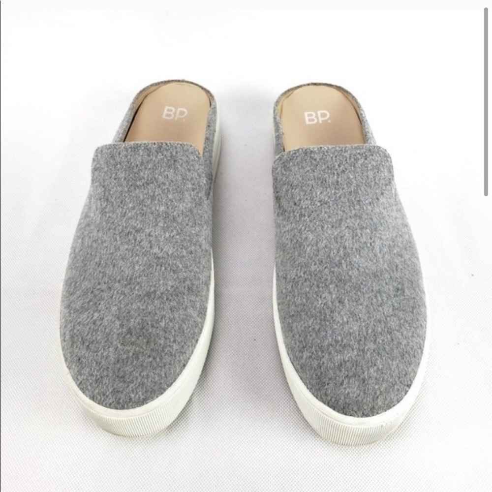 BP Monika Platform Mule Gray Wool Sneakers Sz‎ 9.5 - Picture 2 of 9